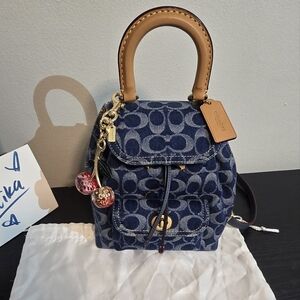 Coach Denim Riya Backpack